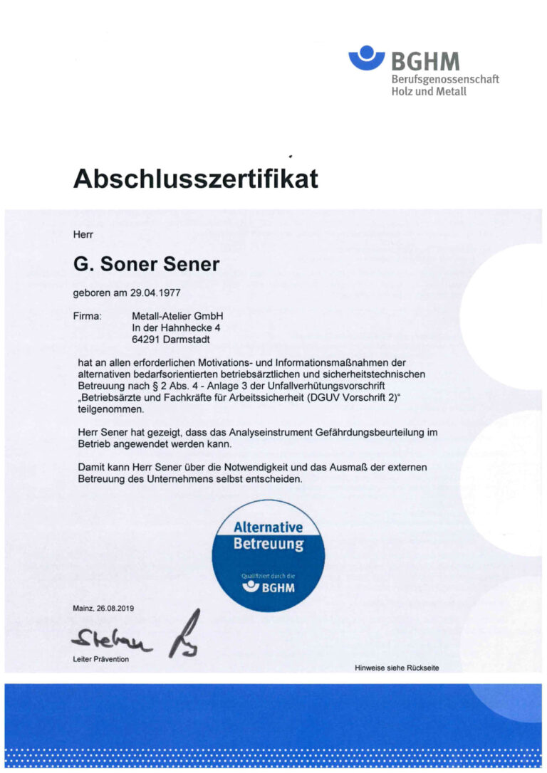 Abschlusszertifikat Soner Sener Vorderseite_1